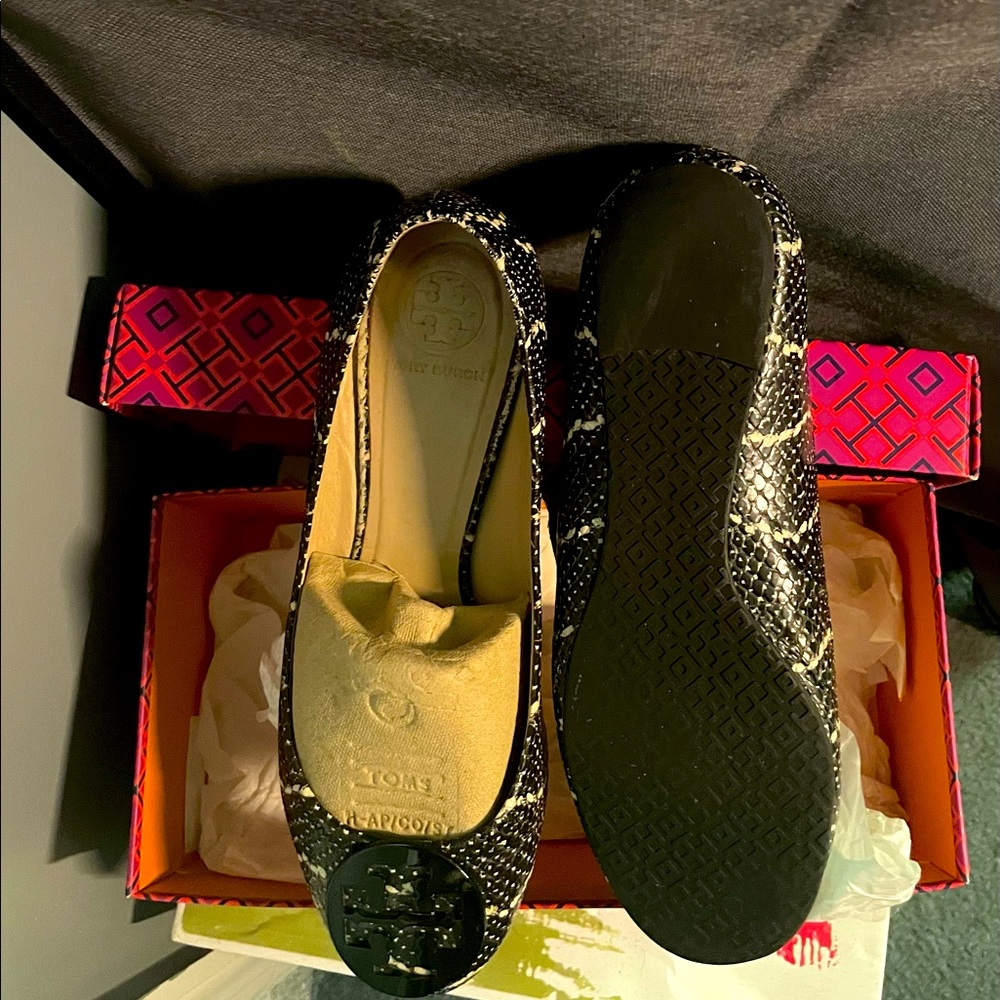 Black flat loafers